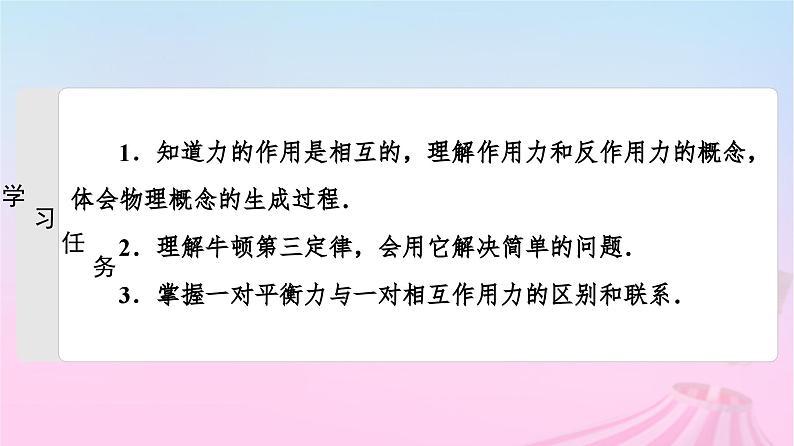 高中物理粤教2019版必修一课件：第4章第4节牛顿第三定律第2页