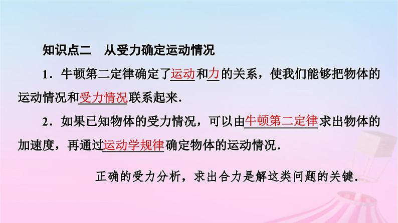 高中物理粤教2019版必修一课件：第4章第5节牛顿运动定律的应用05