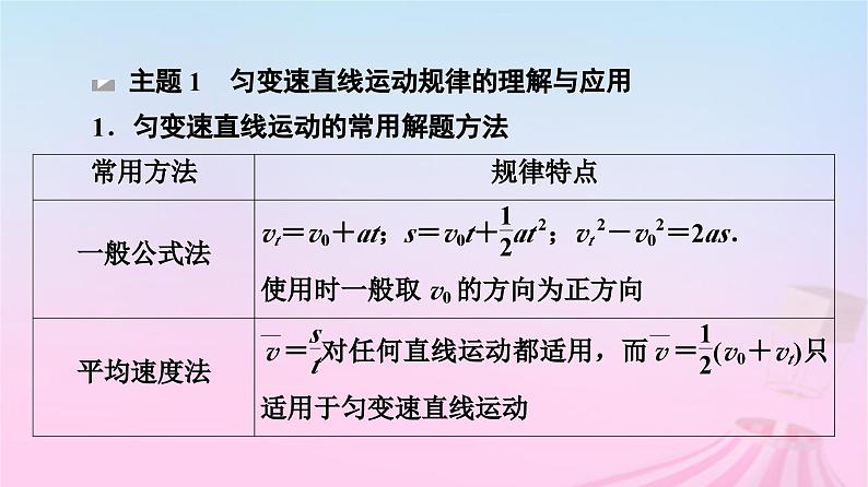 高中物理粤教2019版必修一课件：第2章匀变速直线运动章末综合提升05