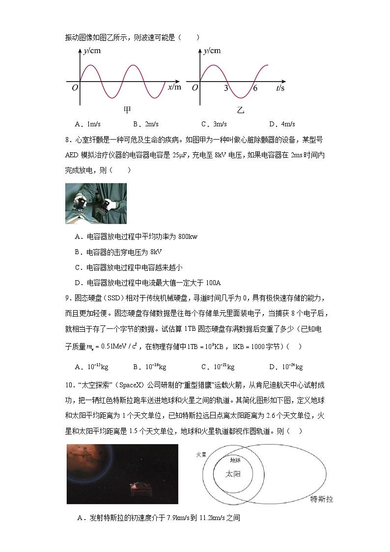 2023届浙江省高三下学期2月新高考研究卷选考物理试题（五）（含解析）03