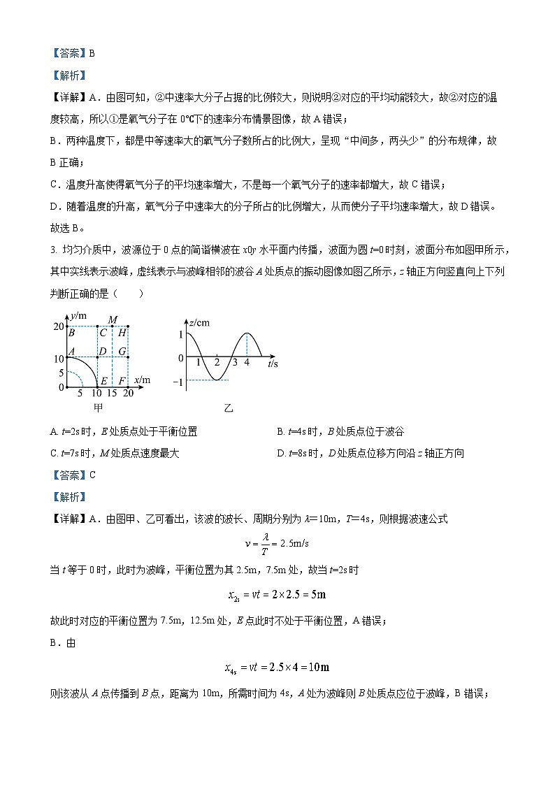 四川省泸县第四中学2022-2023学年高二物理下学期5月期中试题（Word版附解析）02