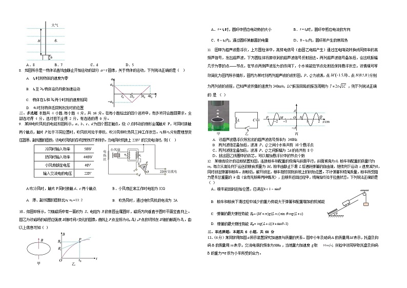 2024届山东省高三上学期开学摸底大联考物理试题（Word版）第2页