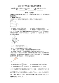 湖南省邵阳市洞口县第二中学2023-2024学年高二上学期第一次（开学考）月考物理试题