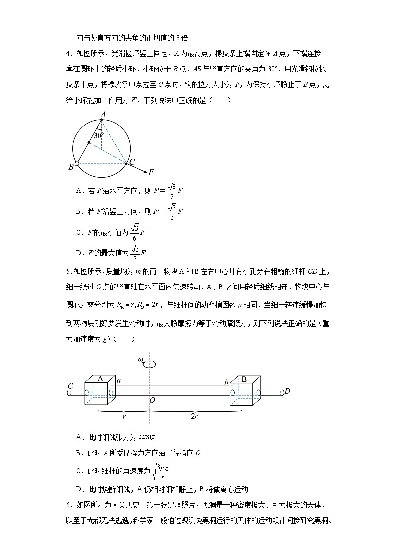辽宁省沈阳市东北育才学校高中部2023-2024学年高三上学期第一次模拟考试物理试卷第2页