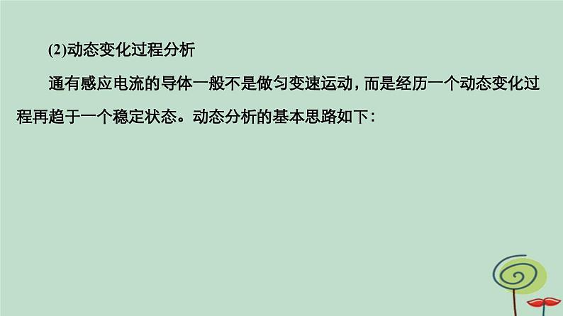 2023新教材高中物理第二章电磁感应专题四电磁感应中的动力学能量及动量问题作业课件新人教版选择性必修第二册第4页