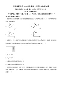 2024乐山沫若中学高二上学期开学考试物理试题含解析