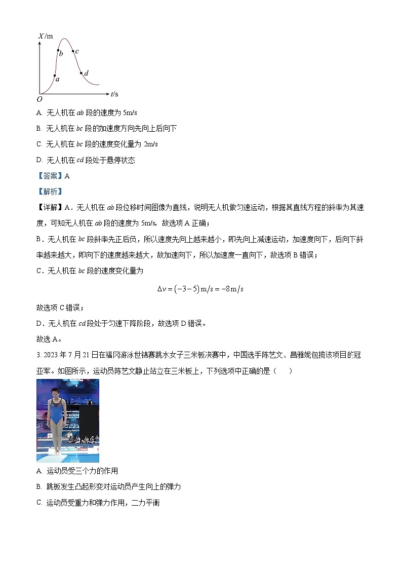 2024届重庆市七校高三上学期开学考试物理试题 （解析版）第2页