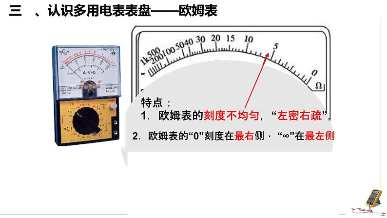 11.5+实验：练习使用多用电表——多用电表的原理+课件-2022-2023学年高二上学期物理人教版（2019）必修第三册第6页