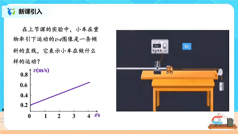 新教材 高中物理 必修一  2.2匀变速直线运动的速度与时间的关系 课件+教案+练习(含答案)03