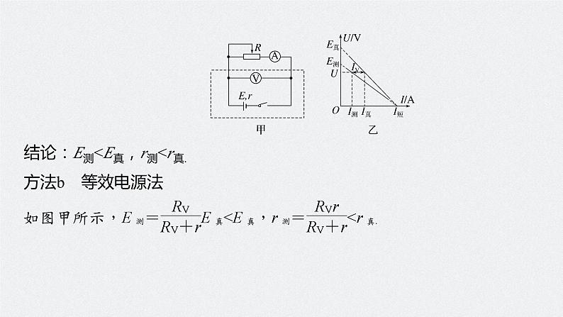 2024届高考物理一轮复习（新教材鲁科版）第十章电路及应用实验十一测量电源的电动势和内阻课件第8页