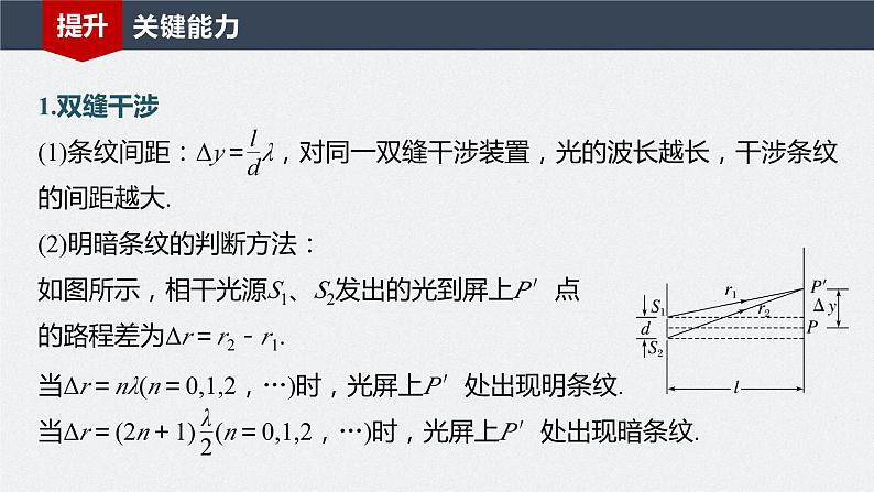 2024届高考物理一轮复习（新教材鲁科版）第十四章光第2讲光的干涉、衍射和偏振课件第6页