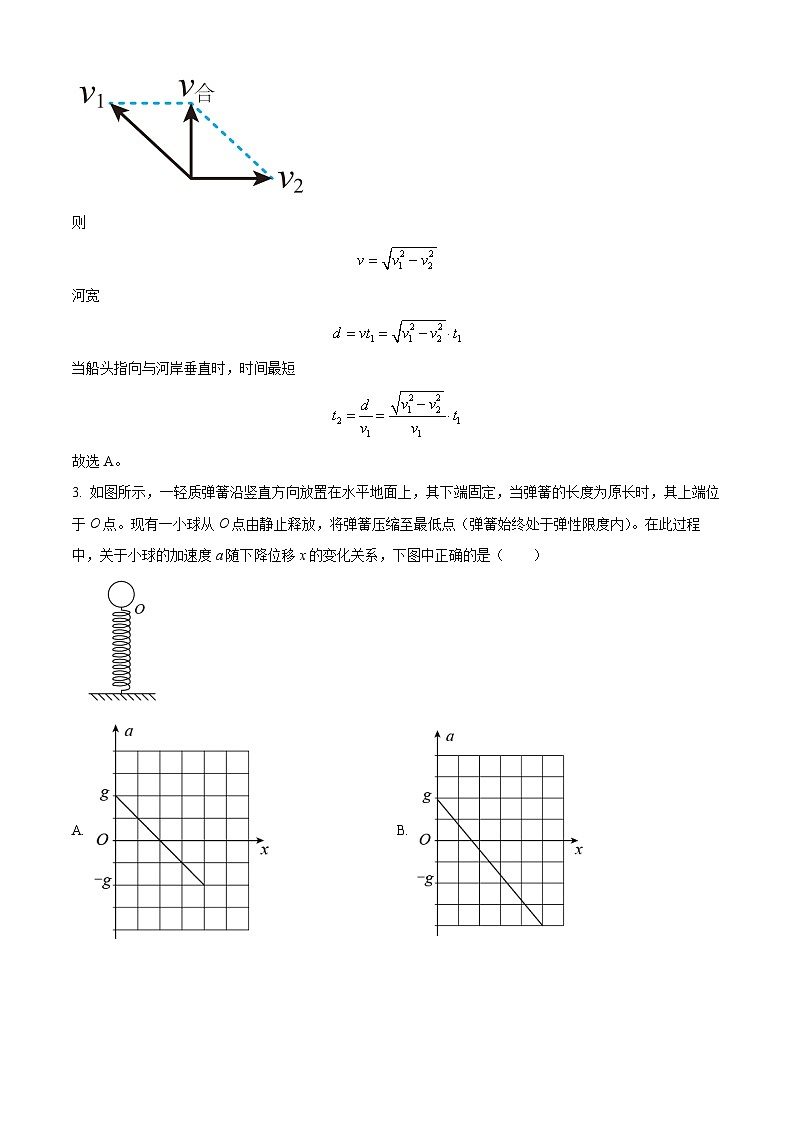 四川省宜宾市叙州区第二中学2022-2023学年高一物理下学期5月期中试题（Word版附解析）第2页