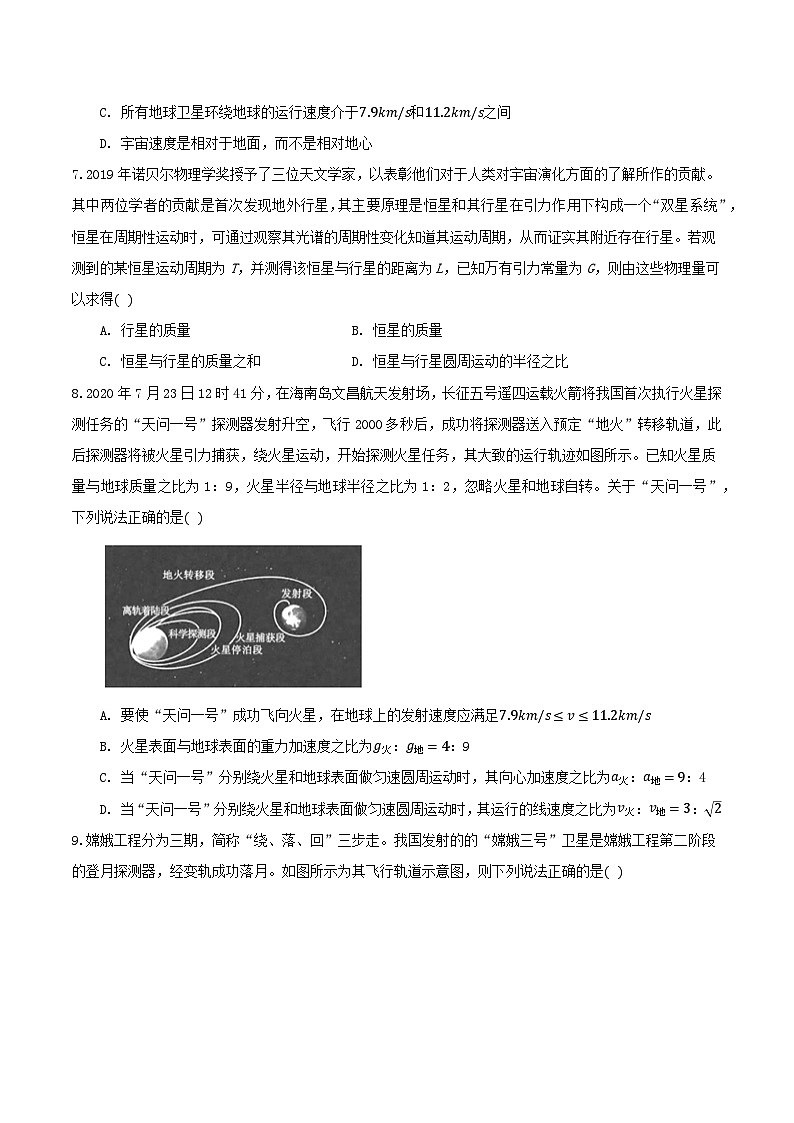 第七章 万有引力与宇宙航行 章节测试卷（B卷）（备作业）（原卷版）-高一物理同步备课系列（人教版必修2）第3页