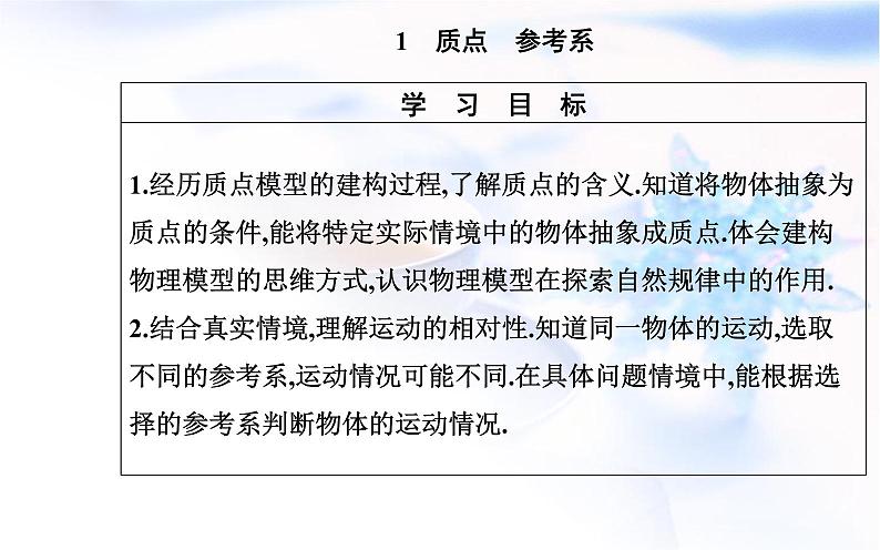 人教版高中物理必修第一册第一章1-1质点参考系课件02