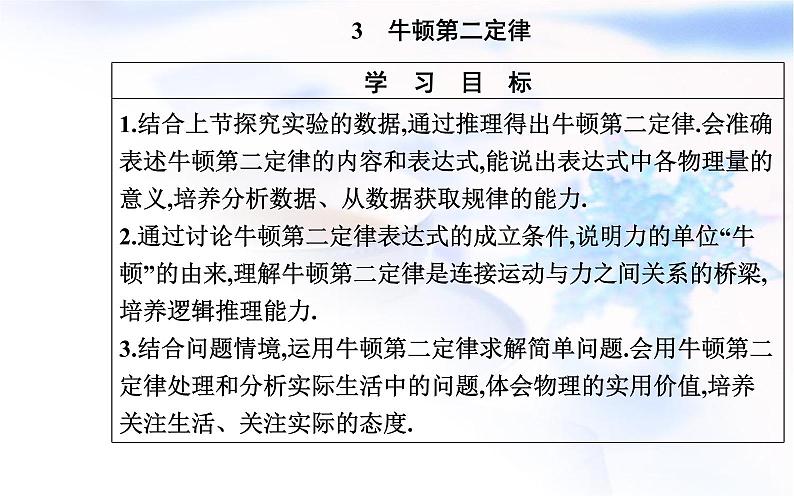 人教版高中物理必修第一册第四章4-3牛顿第二定律课件第2页