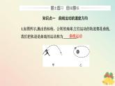 新教材2023高中物理第五章抛体运动5.1曲线运动课件新人教版必修第二册