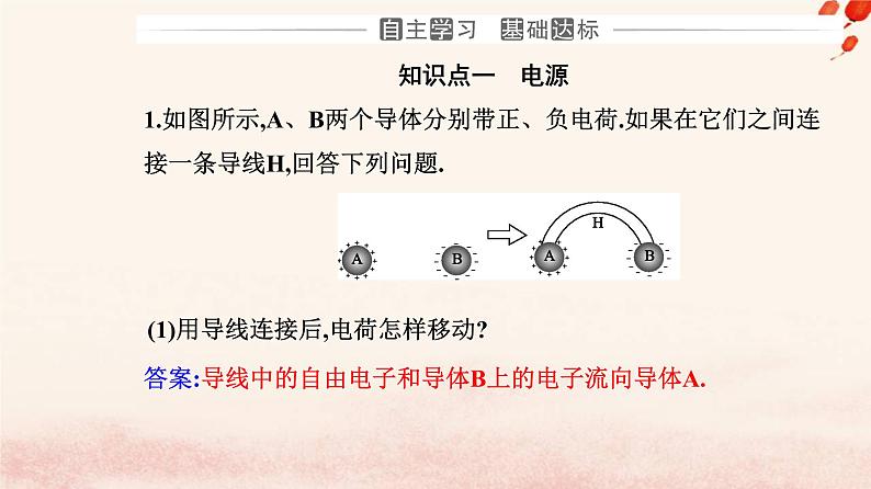 新教材2023高中物理第十一章电路及其应用11.1电流和电源课件新人教版必修第三册第3页