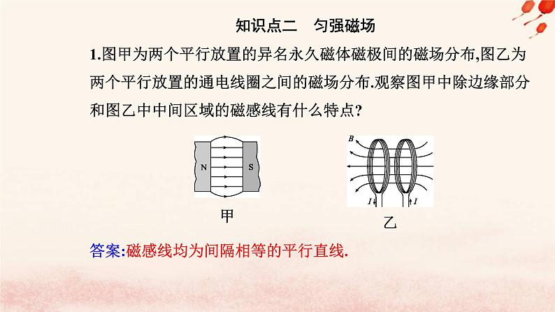 新教材2023高中物理第十三章电磁感应与电磁波初步13.2磁感应强度磁通量课件新人教版必修第三册06