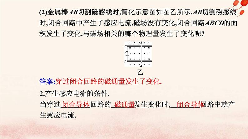 新教材2023高中物理第十三章电磁感应与电磁波初步13.3电磁感应现象及应用课件新人教版必修第三册第6页