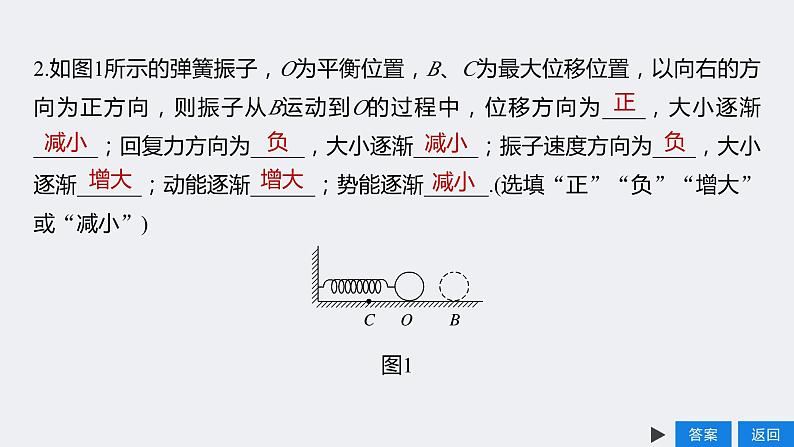 高中物理  教材同步  人教版（2019）  选择性必修 第一册  第二章 机械振动  3. 简谐运动的回复力和能量课件PPT06