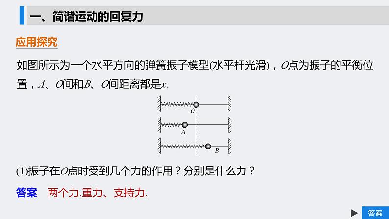 高中物理  教材同步  人教版（2019）  选择性必修 第一册  第二章 机械振动  3. 简谐运动的回复力和能量课件PPT07