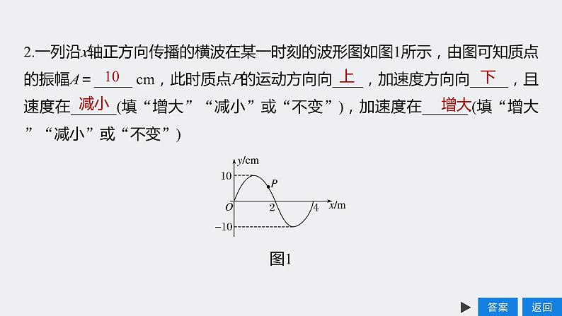 3.3 波的图像 课件 -2023-2024学年高二下学期物理教科版选修1第7页