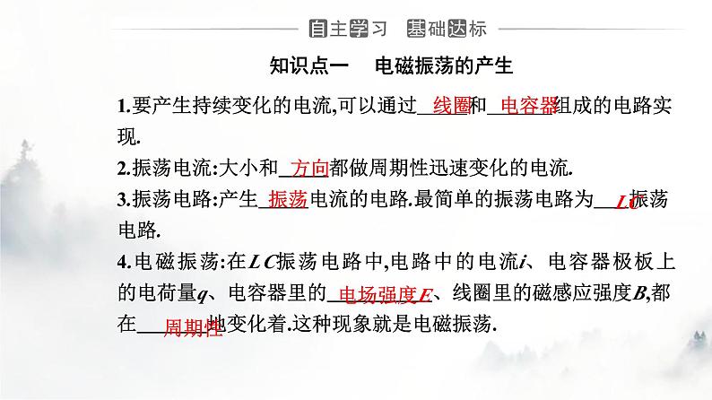 人教版高中物理选择性必修第二册第四章电磁振荡与电磁波4-1电磁振荡课件第3页