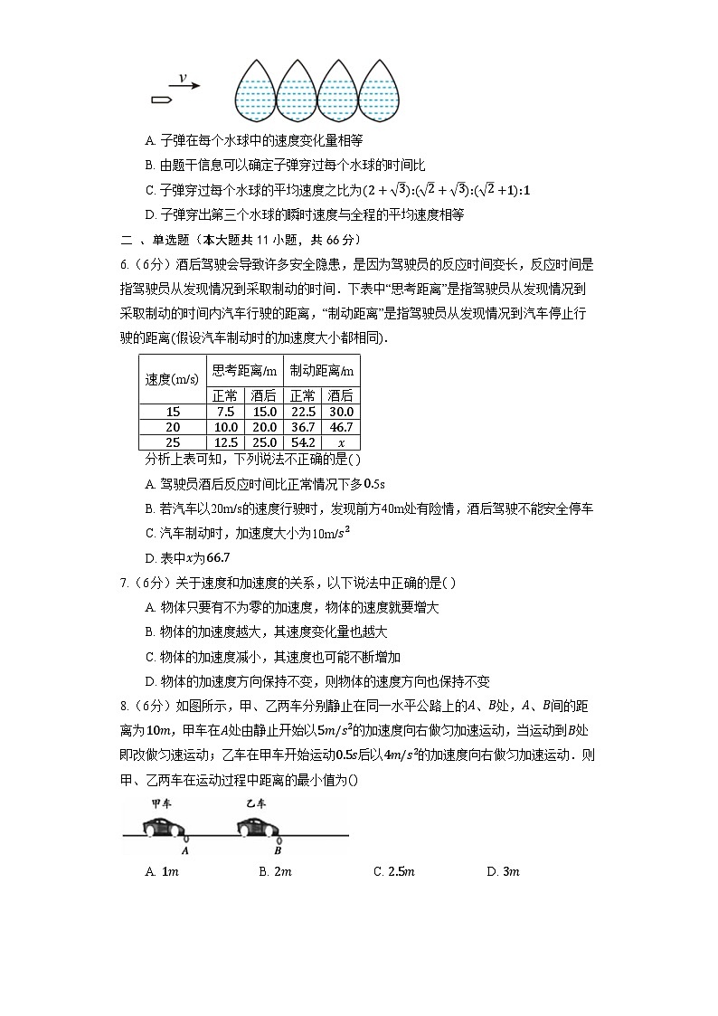人教版（2019）物理必修第一册《2.3 匀变速直线运动的位移与时间的关系》同步练习02