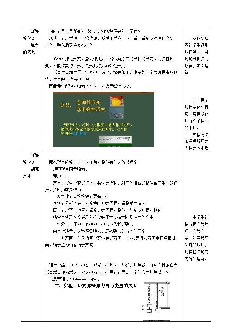 重力与弹力  (第二课时）学设计第3页