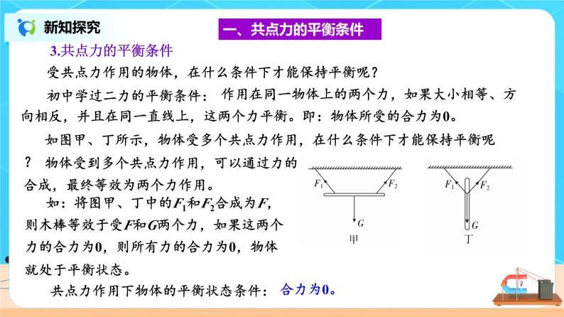 新教材 高中物理 必修一  3.5共点力的平衡 课件+教案+练习(含答案)06