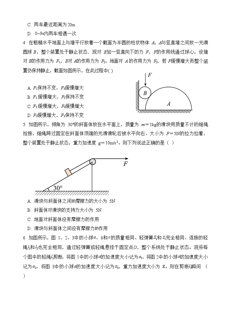 山东省德州市禹城市综合高中2023-2024学年高三9月月考物理试题第2页