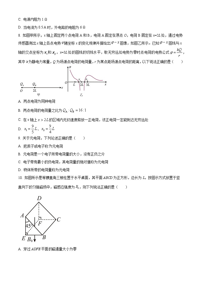山西省长治市上党区2022-2023学年高二上学期11月期中考试物理试题无答案第3页
