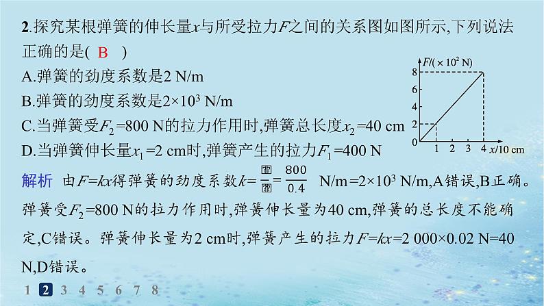 新教材2023_2024学年高中物理第3章相互作用第2节科学探究弹力分层作业课件鲁科版必修第一册第3页