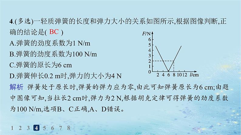 新教材2023_2024学年高中物理第3章相互作用第2节科学探究弹力分层作业课件鲁科版必修第一册第5页
