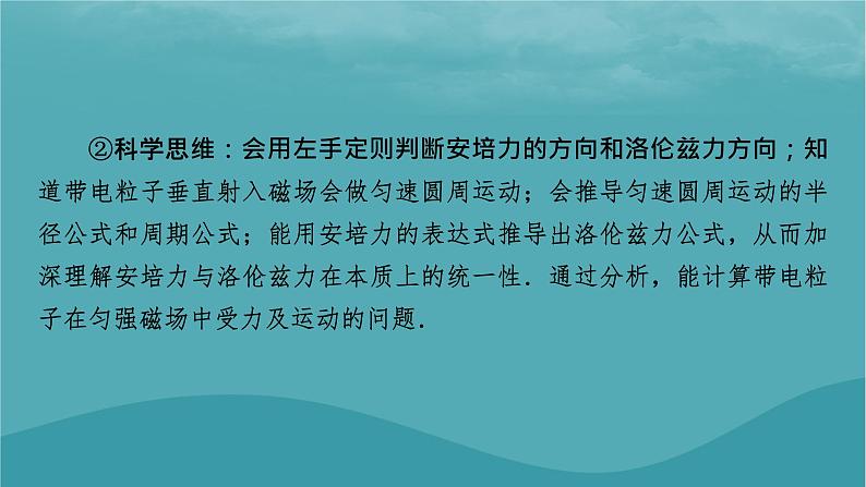 2023年新教材高中物理第1章磁场第1节安培力课件粤教版选择性必修第二册03