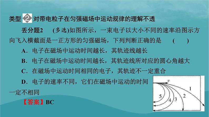 2023年新教材高中物理本章易错题归纳1第1章磁场课件粤教版选择性必修第二册第5页