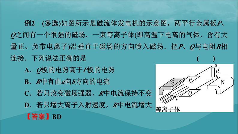 2023年新教材高中物理第1章磁场专项2电磁场的实际应用课件粤教版选择性必修第二册08