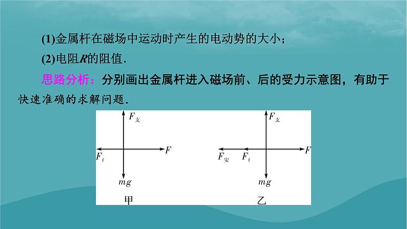 2023年新教材高中物理第2章电磁感应专项1电磁感应中的动力学问题课件粤教版选择性必修第二册第8页