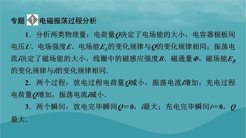 2023年新教材高中物理本章小结4第4章电磁振荡与电磁波课件粤教版选择性必修第二册06