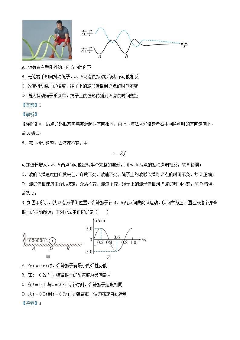 重庆市秀山高级中学校2022-2023学年高二物理下学期期末模拟试题（二）（Word版附解析）02