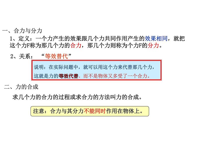 2023-2024学年鲁科版必修一 4.1 科学探究：力的合成 课件04