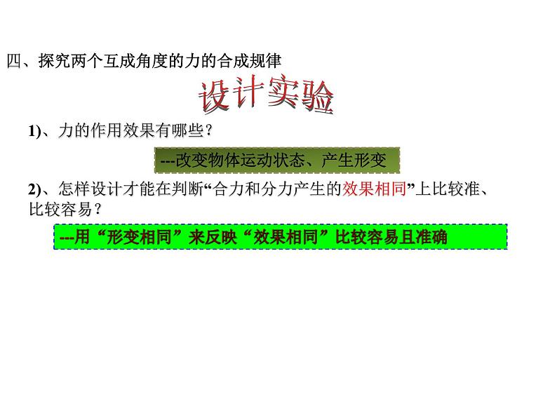 2023-2024学年鲁科版必修一 4.1 科学探究：力的合成 课件08