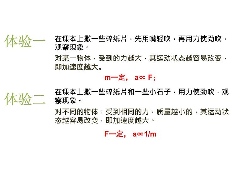 2023-2024学年鲁科版必修一 5.2 科学探究：加速度与力、质量的关系 课件03