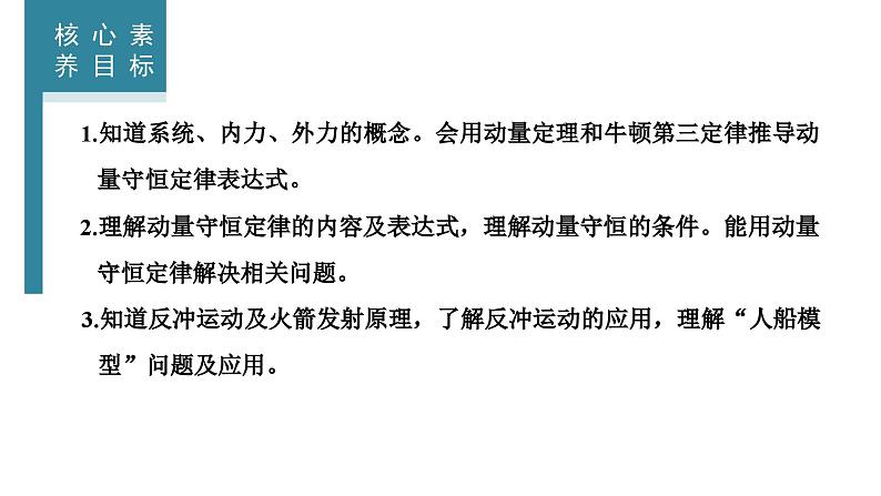 2023-2024学年鲁科版选择性必修第一册 第1章 第2节　动量守恒定律及其应用 课件02