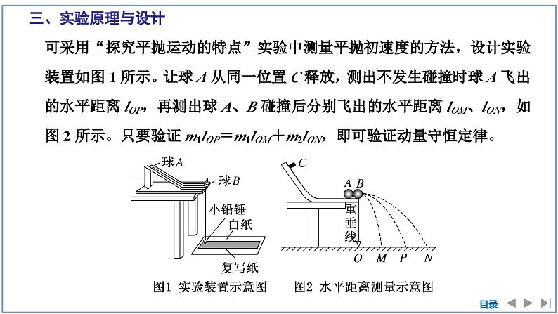 2023-2024学年鲁科版选择性必修第一册 第1章 第3节　科学验证：动量守恒定律 课件05