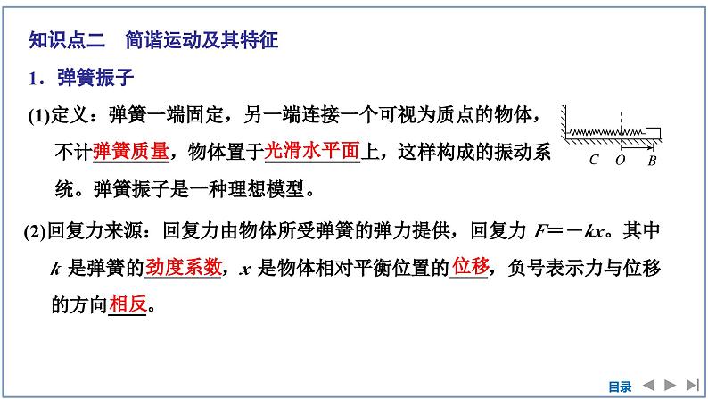 2023-2024学年鲁科版选择性必修第一册 第2章 第1节　简谐运动 课件第6页