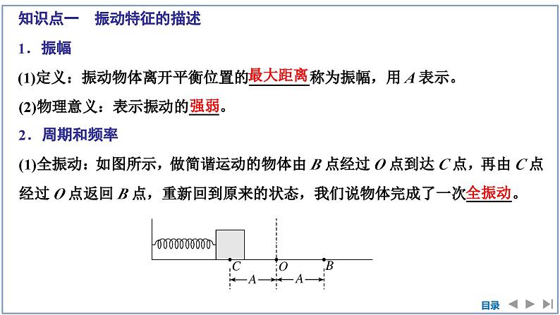 2023-2024学年鲁科版选择性必修第一册 第2章 第2节　振动的描述 课件05