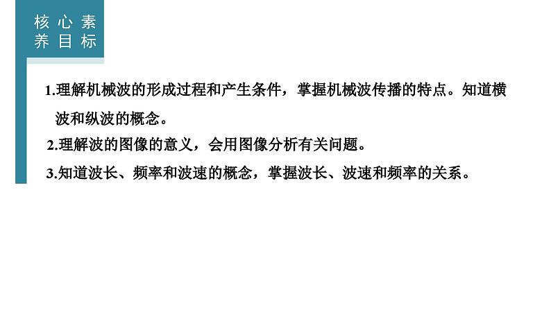 2023-2024学年鲁科版选择性必修第一册 第3章 第1节　波的形成和描述 课件02