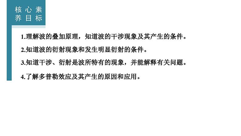 2023-2024学年鲁科版选择性必修第一册 第3章 第3、4节　波的干涉和衍射　多普勒效应及其应用 课件02