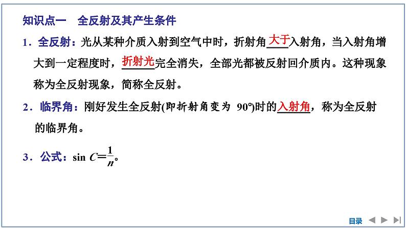 2023-2024学年鲁科版选择性必修第一册 第4章 第3、4节　光的全反射　光导纤维及其应用 课件 (1)05